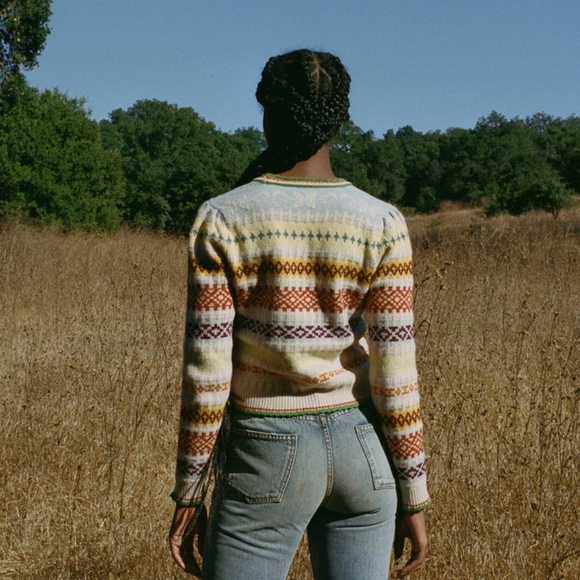 Cashmere DOEN ALBA CARDIGAN in cream Monte Rosa L - Picture 4 of 10